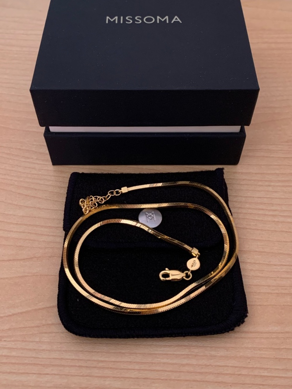 LUCY WILLIAMS SHORT SQUARE SNAKE CHAIN NECKLACE